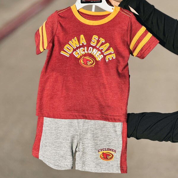 Colosseum Infant Iowa State Cyclones Cardinal & Gray T-Shirt & Shorts Set